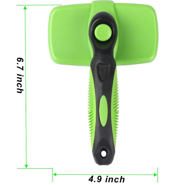 Brosse autonettoyante verte